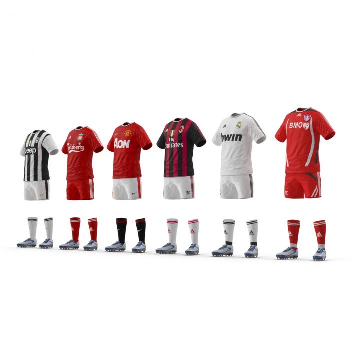 3D model Soccer Clothes Collection