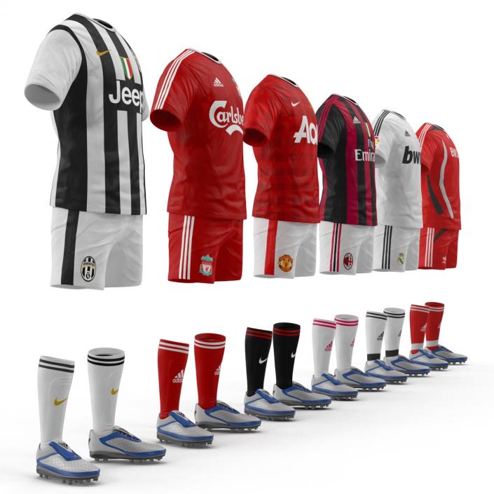 3D model Soccer Clothes Collection