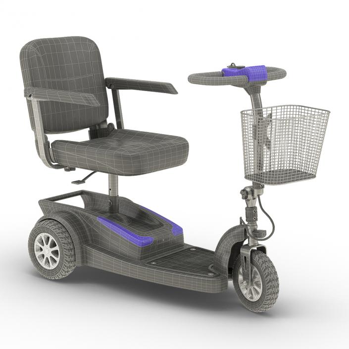 3D Electric Wheelchair Rigged