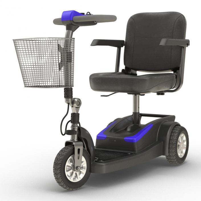 3D Electric Wheelchair Rigged