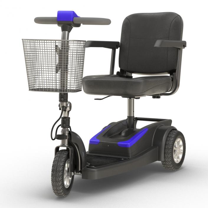 3D Electric Wheelchair Rigged