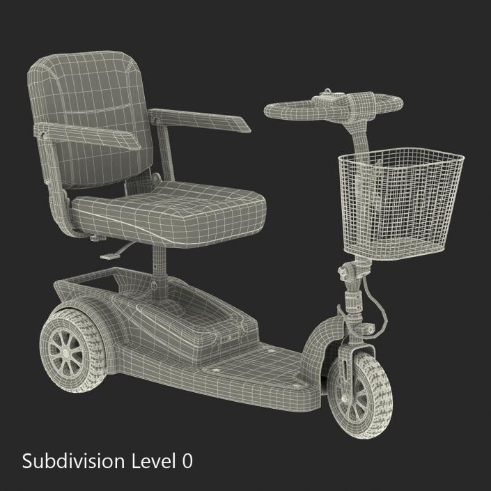 3D Electric Wheelchair Rigged