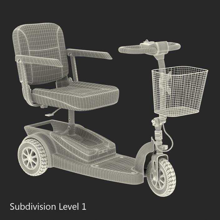 3D Electric Wheelchair Rigged