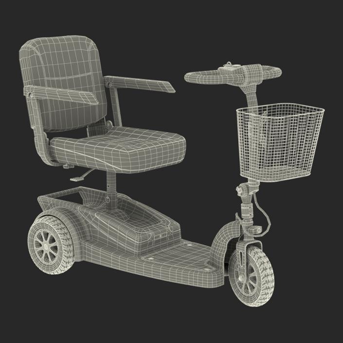 3D Electric Wheelchair Rigged