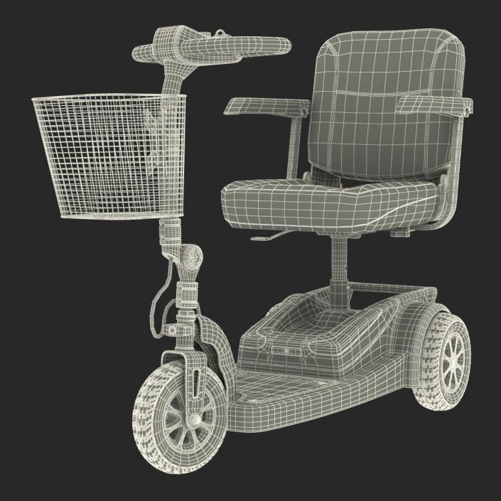 3D Electric Wheelchair Rigged