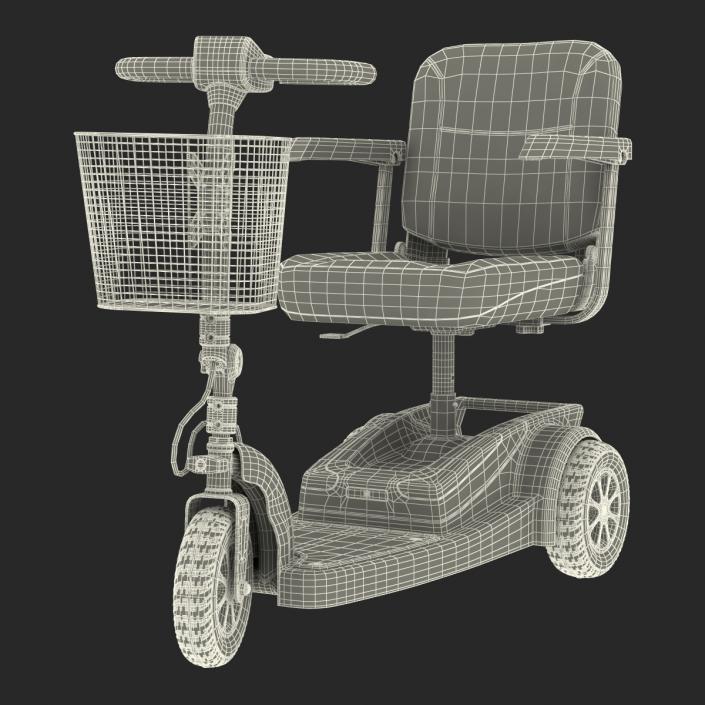 3D Electric Wheelchair Rigged