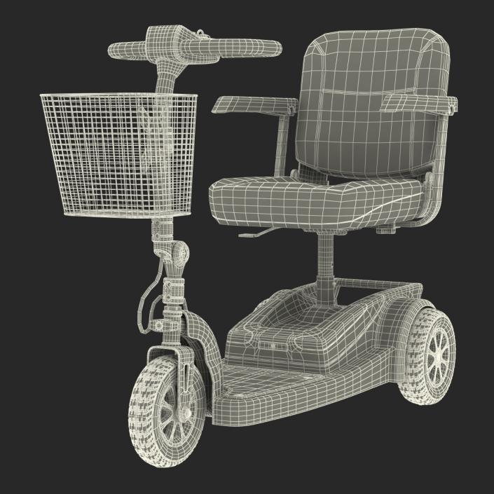 3D Electric Wheelchair Rigged