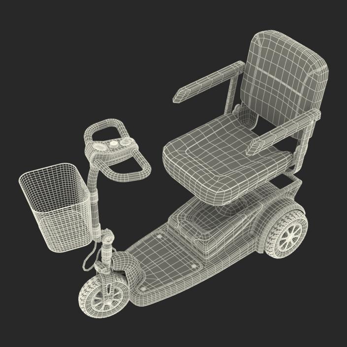 3D Electric Wheelchair Rigged