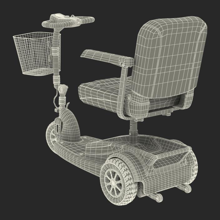 3D Electric Wheelchair Rigged