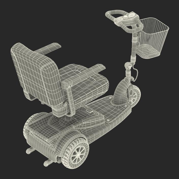 3D Electric Wheelchair Rigged