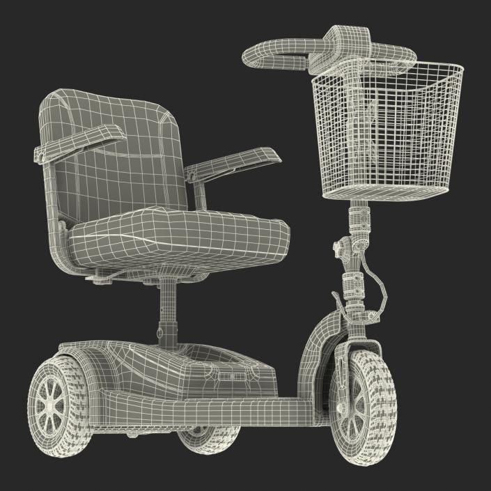 3D Electric Wheelchair Rigged