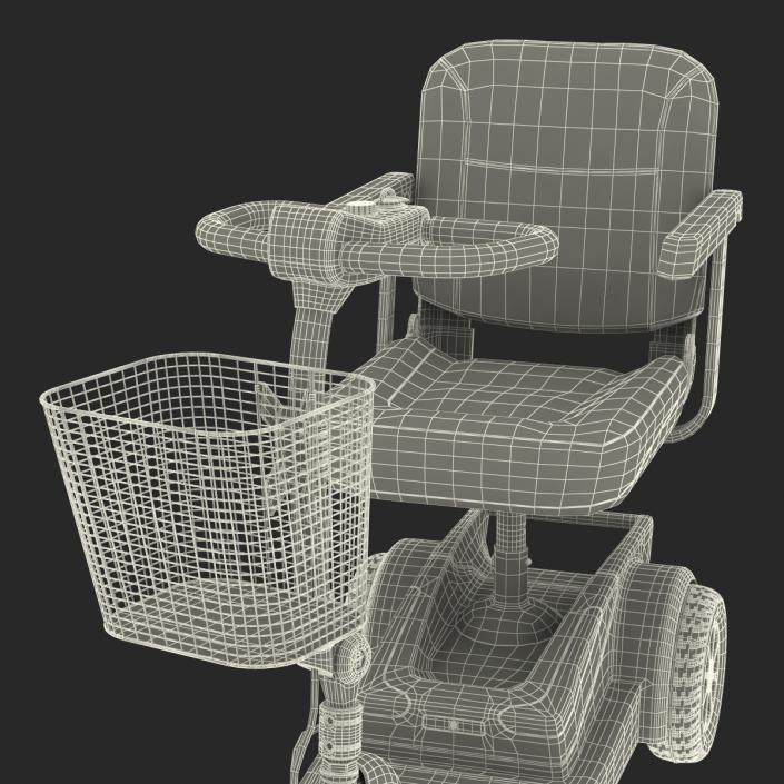 3D Electric Wheelchair Rigged