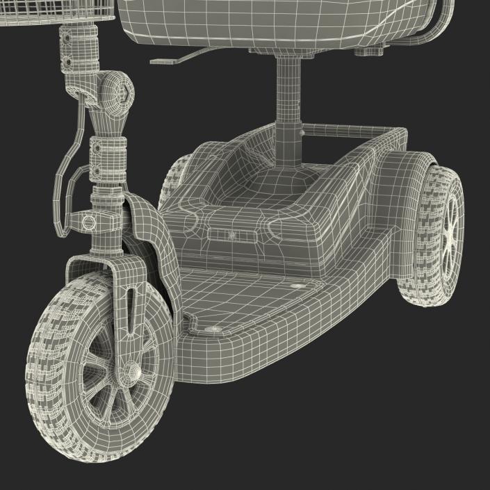 3D Electric Wheelchair Rigged