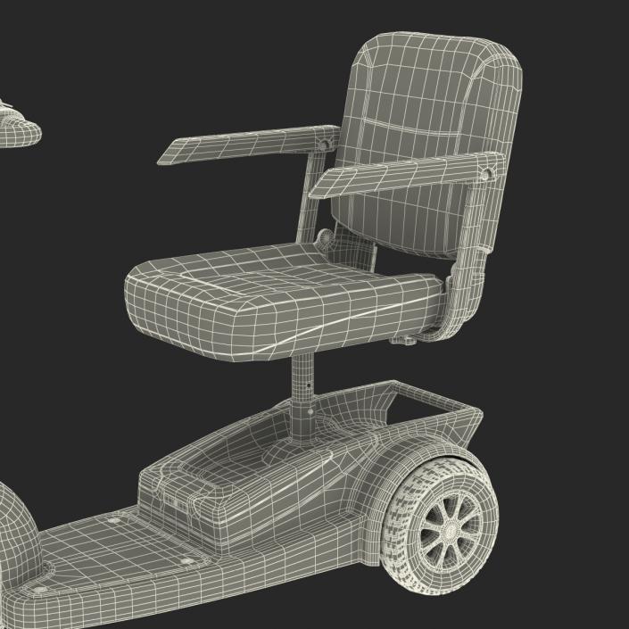 3D Electric Wheelchair Rigged