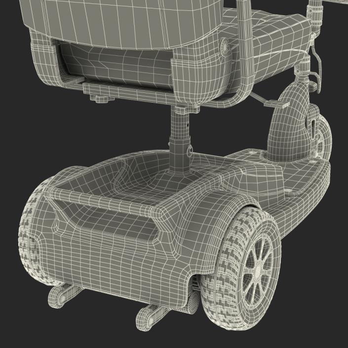 3D Electric Wheelchair Rigged