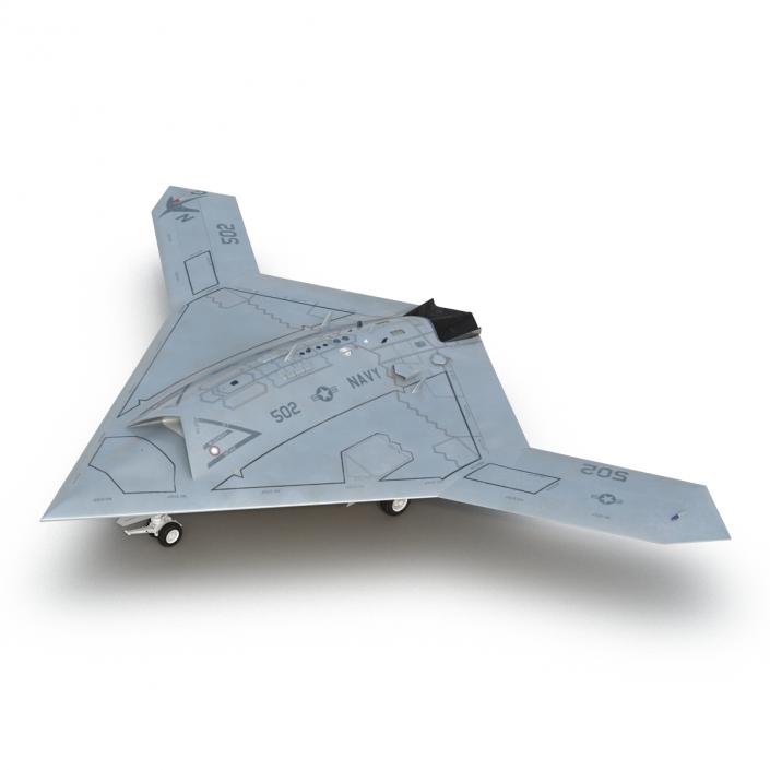 3D Northrop Grumman X-47B UAV