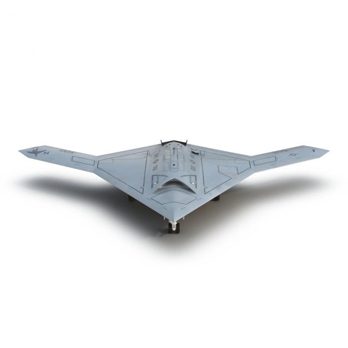 3D Northrop Grumman X-47B UAV