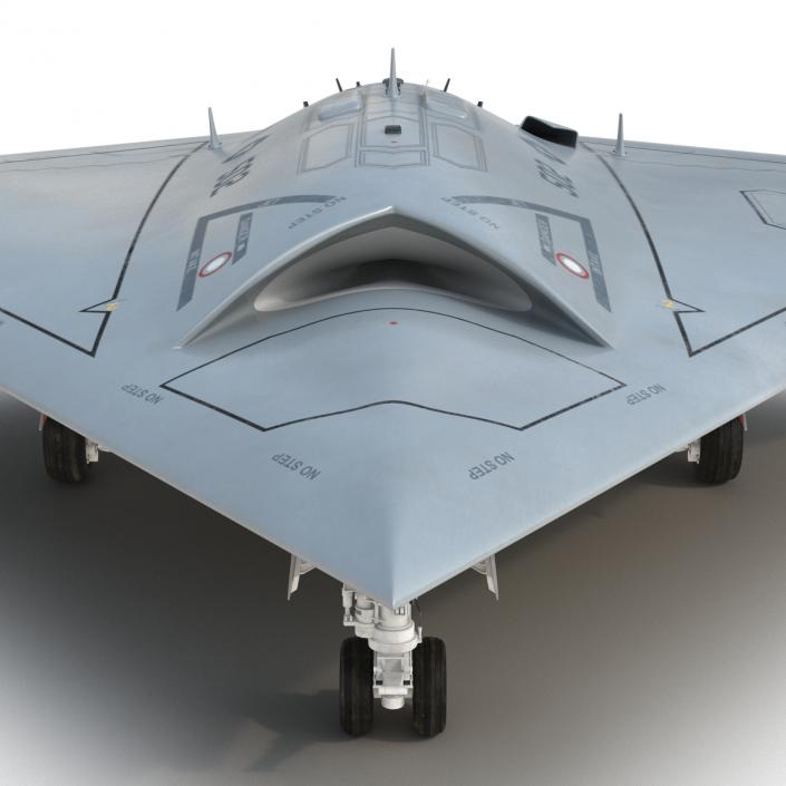 3D Northrop Grumman X-47B UAV