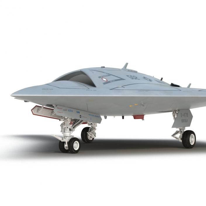 3D Northrop Grumman X-47B UAV