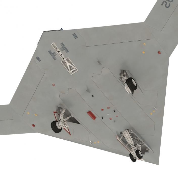 3D Northrop Grumman X-47B UAV