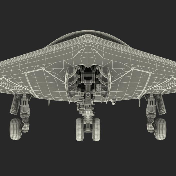 3D Northrop Grumman X-47B UAV