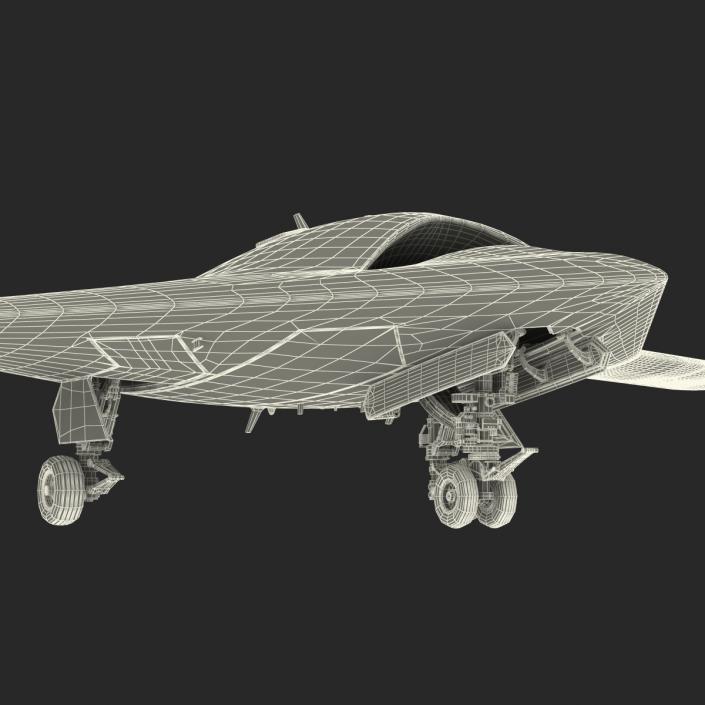 3D Northrop Grumman X-47B UAV