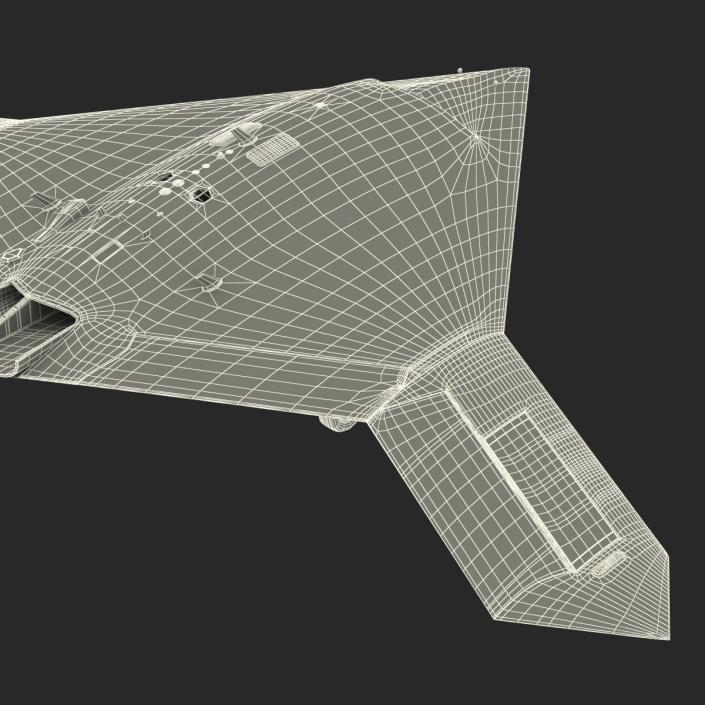 3D Northrop Grumman X-47B UAV