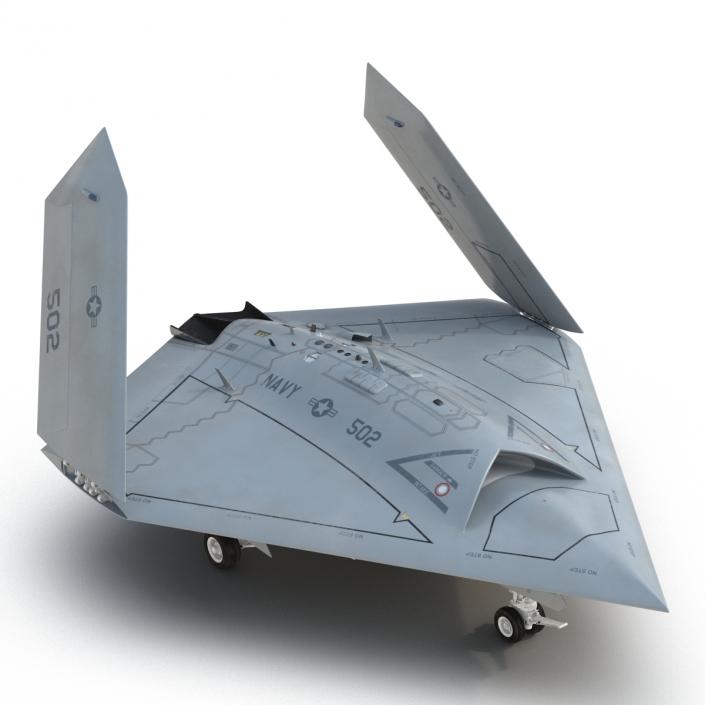 Northrop Grumman X-47B UAV Folded Wings 3D model