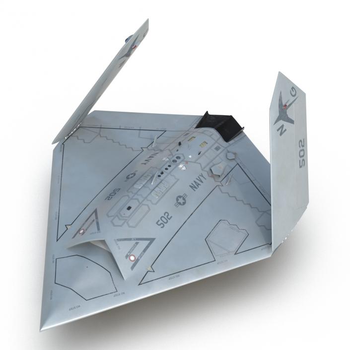 Northrop Grumman X-47B UAV Folded Wings 3D model