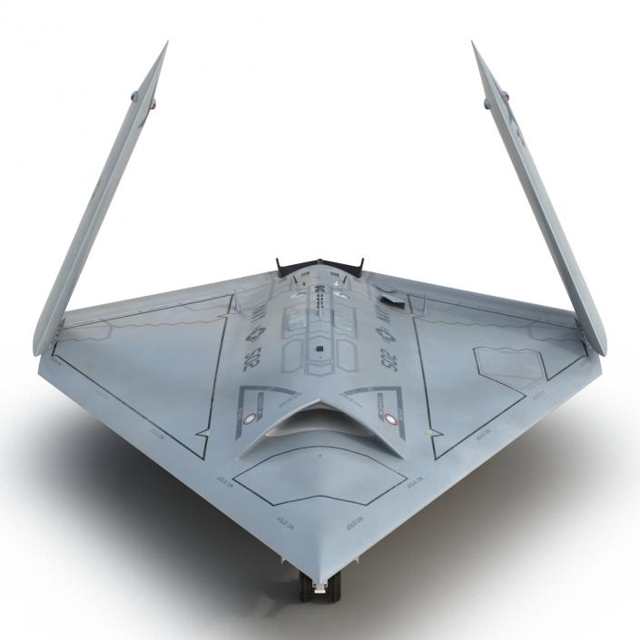 Northrop Grumman X-47B UAV Folded Wings 3D model