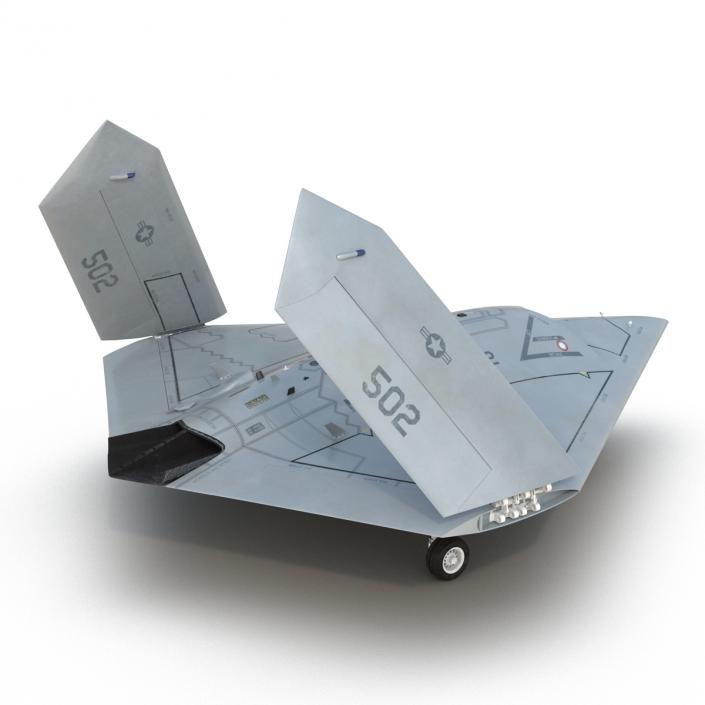 Northrop Grumman X-47B UAV Folded Wings 3D model