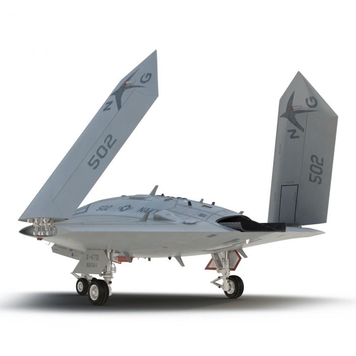 Northrop Grumman X-47B UAV Folded Wings 3D model