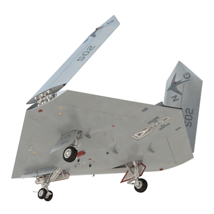 Northrop Grumman X-47B UAV Folded Wings 3D model