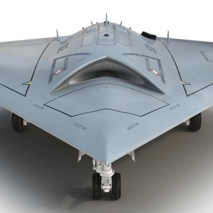 Northrop Grumman X-47B UAV Folded Wings 3D model