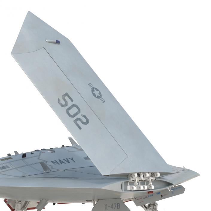 Northrop Grumman X-47B UAV Folded Wings 3D model