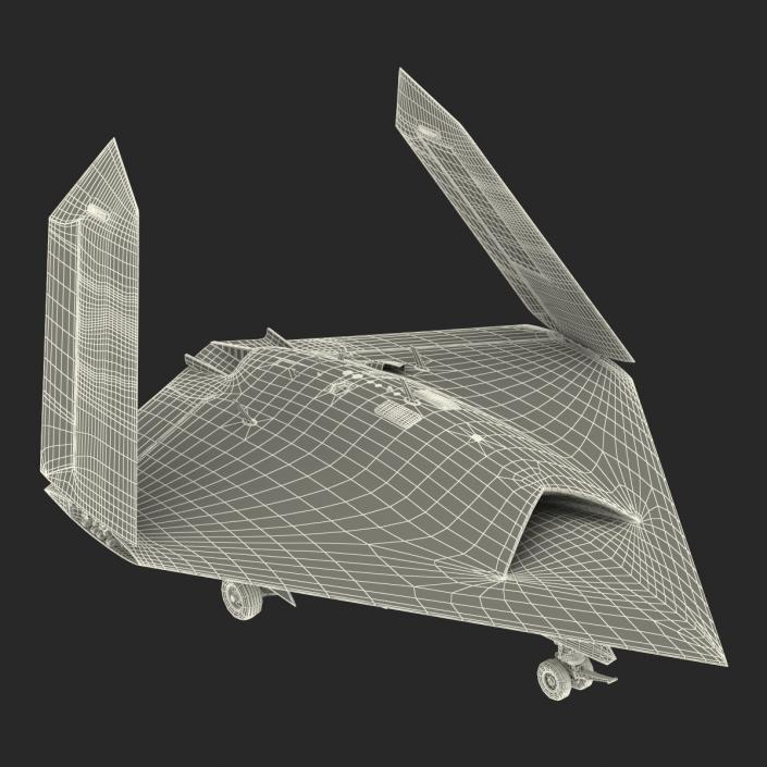 Northrop Grumman X-47B UAV Folded Wings 3D model