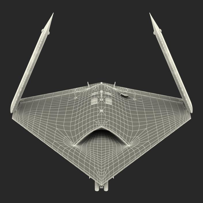 Northrop Grumman X-47B UAV Folded Wings 3D model