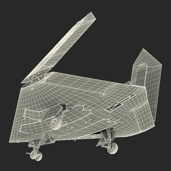 Northrop Grumman X-47B UAV Folded Wings 3D model