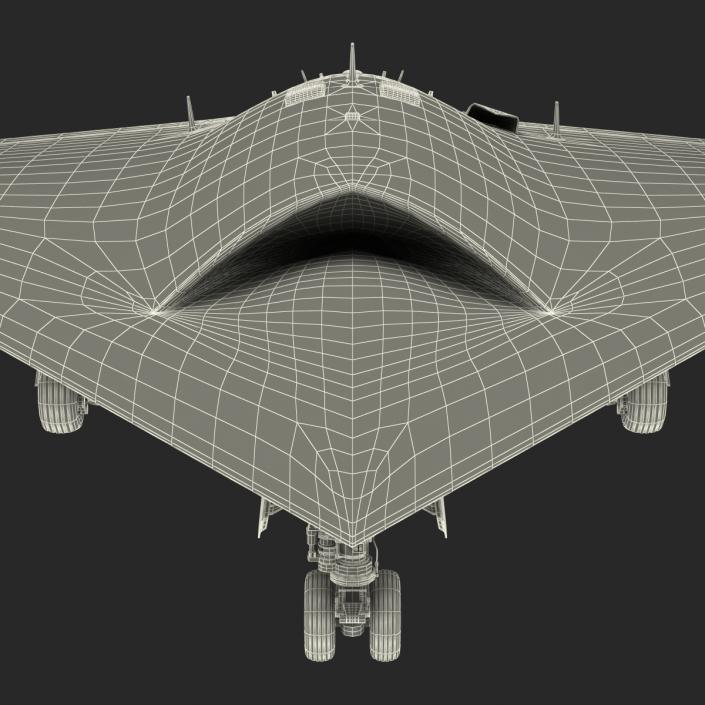 Northrop Grumman X-47B UAV Folded Wings 3D model