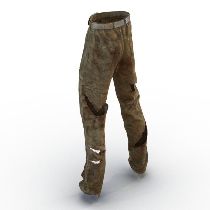 3D model Old Dirty Work Pants