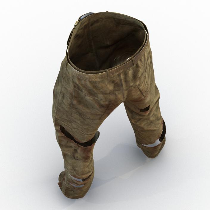 3D model Old Dirty Work Pants