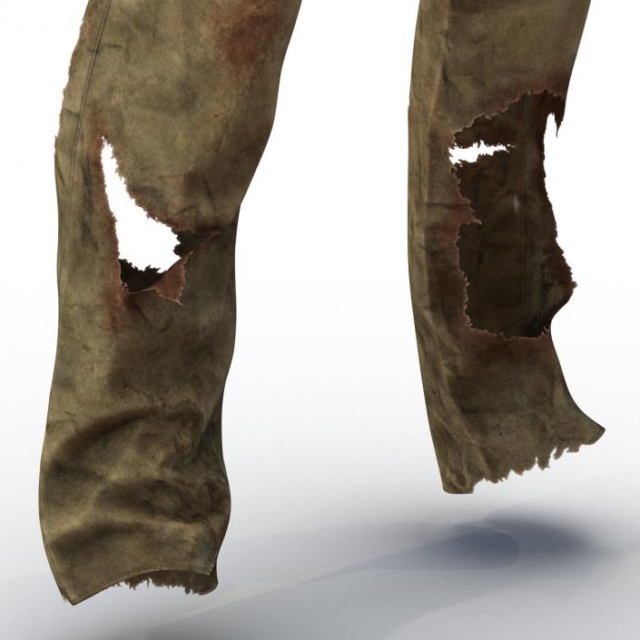 3D model Old Dirty Work Pants