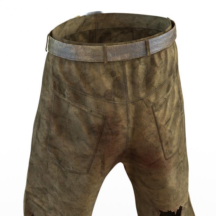 3D model Old Dirty Work Pants