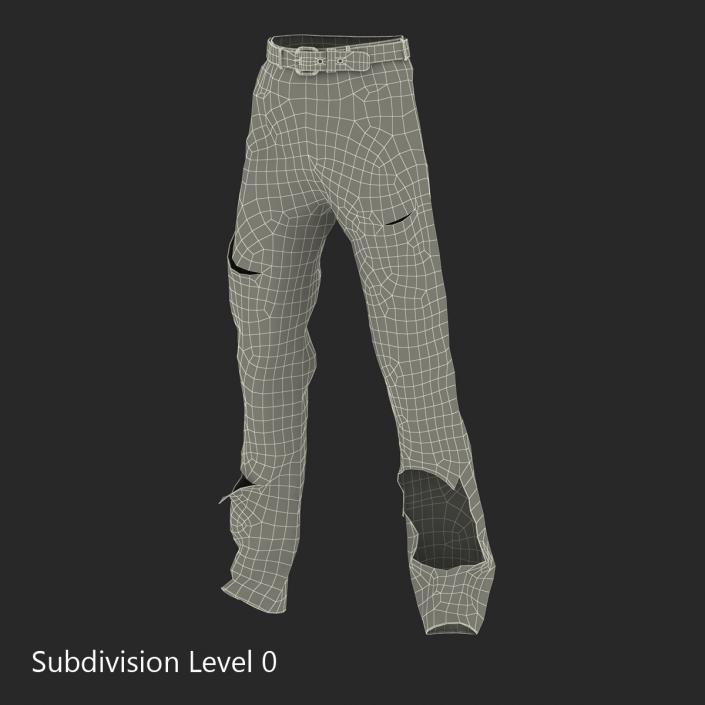 3D model Old Dirty Work Pants