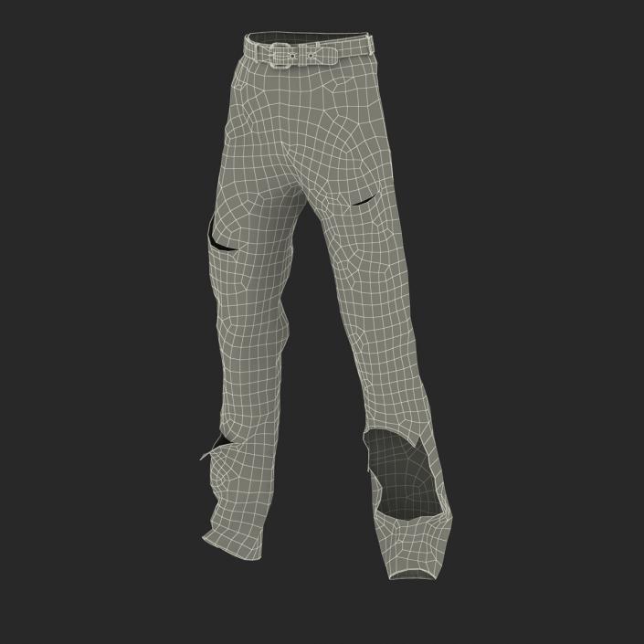 3D model Old Dirty Work Pants