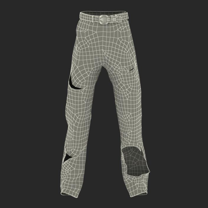 3D model Old Dirty Work Pants