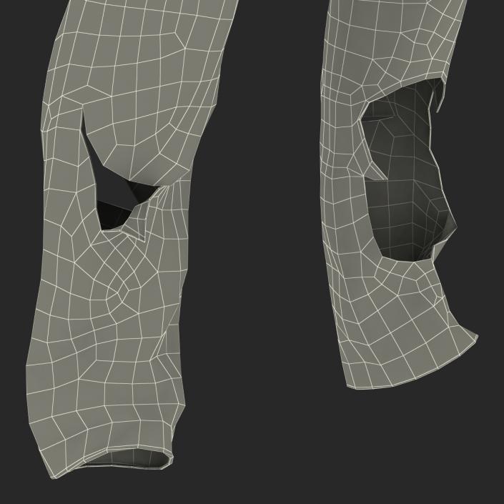 3D model Old Dirty Work Pants