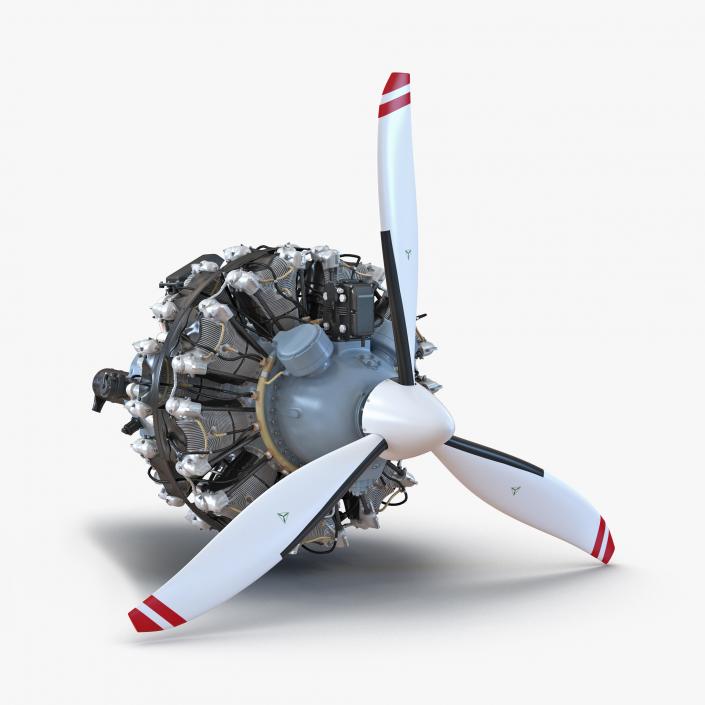 Pratt and Whitney R-2800 3D model