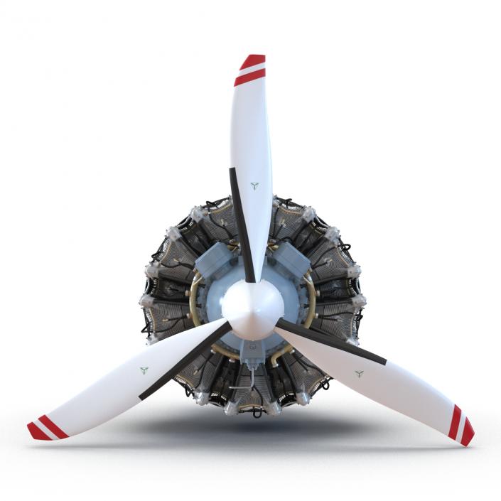 Pratt and Whitney R-2800 3D model