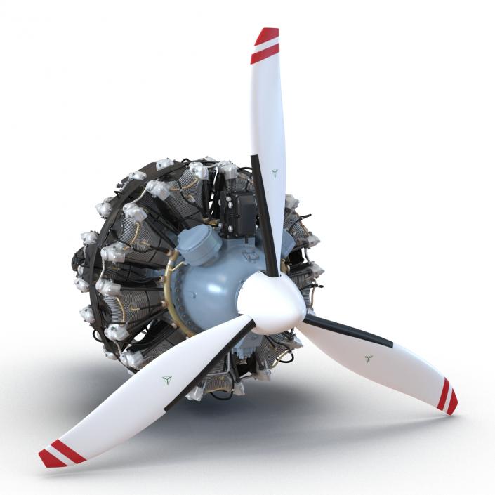 Pratt and Whitney R-2800 3D model